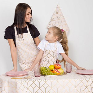 Фартук Этель "Сетка" 65х60см репс, пл.130г/м2, 100% хлопок 4126942 000000000001200082