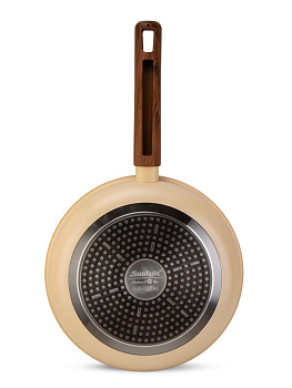 Сковорода с крышкой 24см антипригарное покрытие индукция желто-коричневый Сковорода с крышкой 24см антипригарное покрытие индукция желто-коричневый 000000000001228003