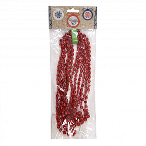 Новогодняя гирлянда Красный маскарад из полистирола / 270x0,7см арт.78851 000000000001191375