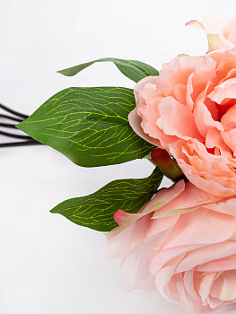 Цветок искусственный "Композиция" 5 бутонов 39см R010772 000000000001196725