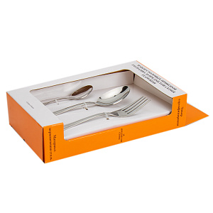 Набор столовых приборов 18 предметов JAGDAMBA Flowrish нержавеющая сталь 000000000001217695