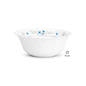Салатник 13см/300мл FARFORELLE Голубой цветок стеклокерамика 000000000001214365