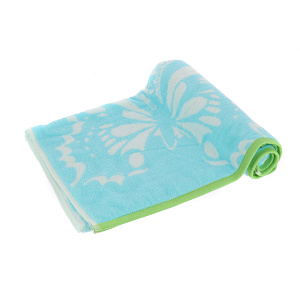 Полотенце махровое Macaone blu Cleanelly, пестротканое, 70х130 см, пл.400 000000000001126114