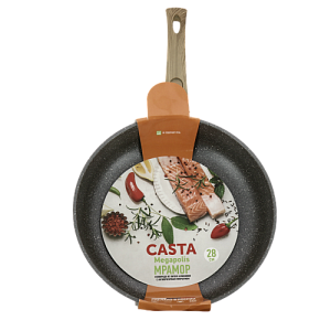 Сковорода 28см CASTA Megapolis Мрамор глубокая съёмная ручка литой алюминий 000000000001190571