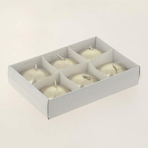 Декоративный Набор свечей "Металлик" 6шт. 20гр. (микс) R010696 000000000001196379