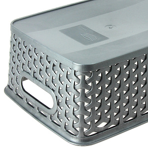 Корзинка My Style S Curver, серебристый, 25.5?19.6?10.3 см 000000000001073136