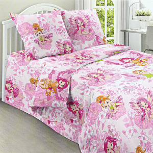 Комплект постельного белья 1,5-спальный Сладкие сны Феи 100%хлопок поплин 110гр/м рисунок 1658 000000000001176746
