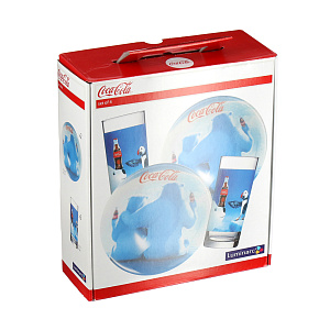 DISNEY Набор детской посуды 4 предмета LUMINARC COCA-COLA POLAR BEAR 000000000001119934