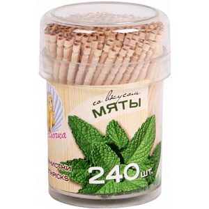 Зубочистки РУСАЛОЧКА 240шт МЯТА 76088 000000000001192227