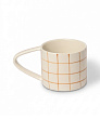Кружка 220мл DE'NASTIA lattice коричневый керамика 000000000001231349