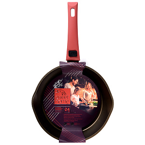 Сотейник 24см SWEET HOME антипригарное покрытие слив съемная ручка алюминий 000000000001194636