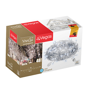 VEGAS Электрогирлянда конструктор Нить 48LED хол.5м 24V 55001 000000000001180345