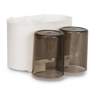 Держатель для зубных щеток 13,5х8,7см пластик 000000000001218643