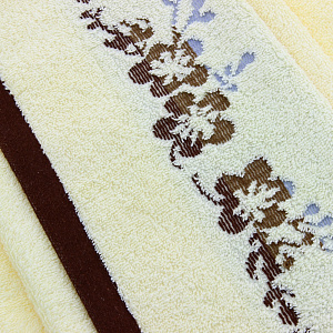 Полотенце Флер DE'NASTIA 70х130см молочный 100%Хлопок T000036 000000000001104389