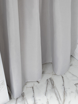 Шторка для ванной 200x180см DE'NASTIA водоотталкивающая пропитка серый полиэстер 000000000001214399