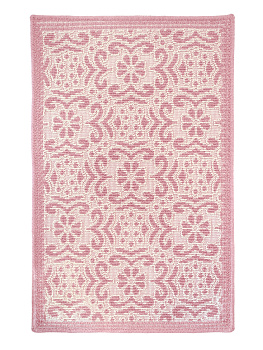 Коврик универсальный УЗОР2 50х80см, 100%хб розовый, Турция M000077 000000000001199800
