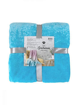 Плед LUCKY Градиент 150х200см 100%пэ голубой/розовый T040098 000000000001191097