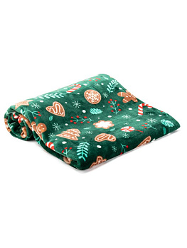 Плед 150х200см Рождественский пряник полиэстер 000000000001228264