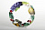 Тарелка десертная 19см ф.круг Фрукты фарфор Коралл P011-A06904 000000000001197440