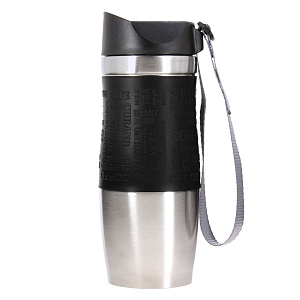 Термокружка Agness, 400мл, нержавеющая сталь, силикон 000000000001165838