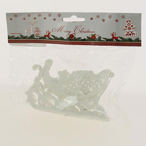 Украшение декоративное на ёлку Сани 10см R010508 000000000001192239