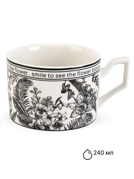 Пара чайная 240мл Black подарочная упаковка фарфор 000000000001228618