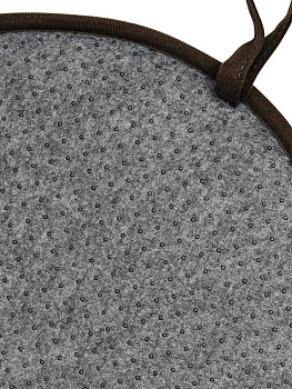 Подушка на стул 35см DE'NASTIA мемори круглая коричневый полиэстер 000000000001219888