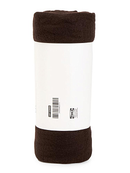 Плед 160х120см FORA плотность 130гр/м шоколадный полиэстер 000000000001229006