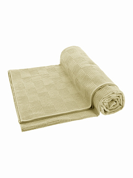 Простыня махровая 150x200см DE'NASTIA бежевый жаккард хопок 000000000001185659