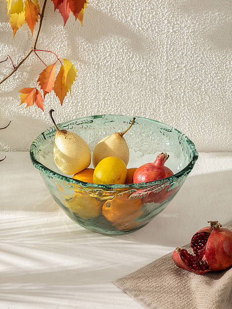 Ваза декоративная 31,5x31,5x15,5см DE'NASTIA Египет чаша M прозрачный стекло 000000000001225010