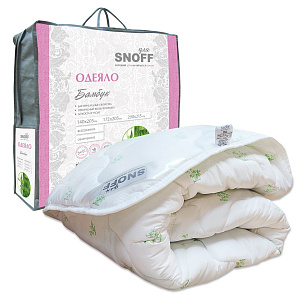 Одеяло евро 200*215 для Snoff бамбук 100% ПЭ, 300 г/м² всесезонное, 095319 000000000001176850