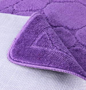 Набор ковриков для ванной ЭКО фиолетовый, 2 шт. 000000000001176911