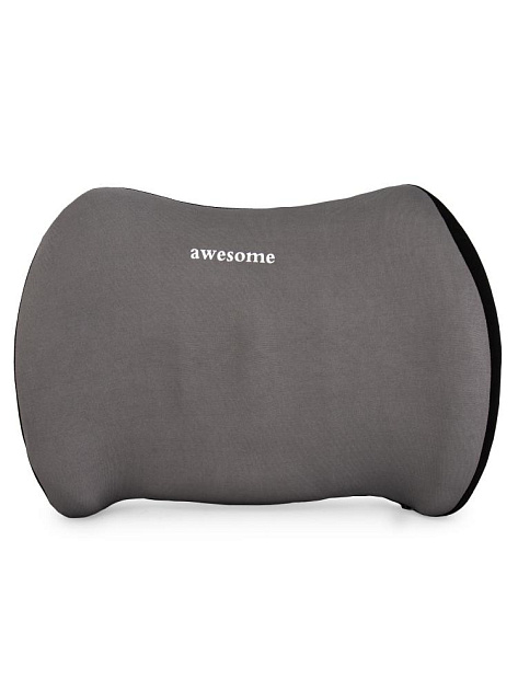 Подушка 41х29см для спины серая с эффектом памяти пена полиэстер 000000000001228541