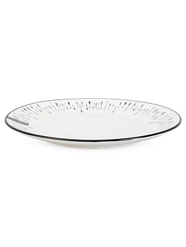 Тарелка обеденная 23см ELRINGTON MILA SHANY белый/черный керамика 000000000001228507