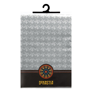 Шторка для ванной 180x200см DE'NASTIA гусиные лапки серый ПЕВА 000000000001219874