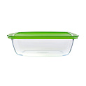 Форма для запекания 2,5л 28х20х8см PYREX прямоугольная с крышкой стекло 000000000001088916