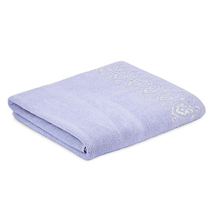 Полотенце махровое 100х150см LUCKY Итальянский бордюр джинс хлопок 100% 000000000001212823