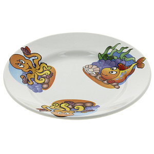 Тарелка Морской Мир Кубаньфарфор, 17.5 см 000000000001135733