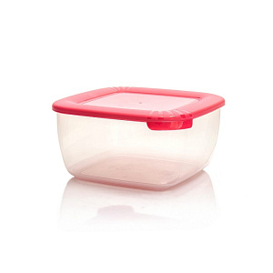 Контейнер для СВЧ 2,5л ПОЛИМЕРБЫТ Лайт квадратный пластик 000000000001165092