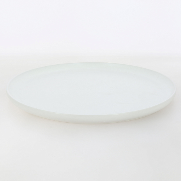 Тарелка обеденная 27см матовая белый глазурованная керамика 000000000001213899