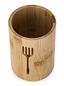 Подставка для столовых приборов 9,5х9,5х12см бамбук 000000000001227950