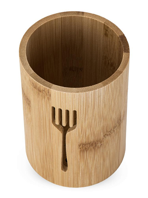 Подставка для столовых приборов 9,5х9,5х12см бамбук 000000000001227950