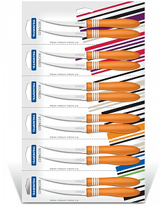 Нож для помидоров и цитрусовых Cor&Cor Tramontina, 12.5 см, 2 шт. 000000000001066880