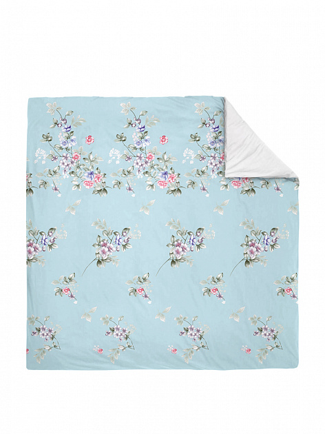 Комплект постельного белья 1,5-спальный LUCKY Василиса 1наволочка70х70см 1пододеяльник215х145см 1простыня215х150см голубой бязь 100% хлопок 000000000001199397