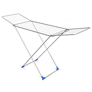 Сушилка для белья 20м 197х53,5х111см НИКА напольная складная белая стальные струны с антикоррозийным покрытием 000000000001066385