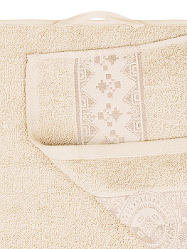 Полотенце 50х90см DE'NASTIA ТАЛИСМАН 1 молочный хлопок-100% 000000000001215350