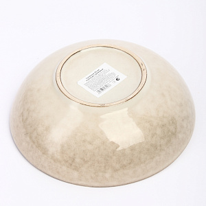 Салатник 20см глубокий кремовый глазурованная керамика 000000000001213897