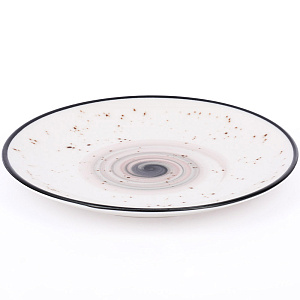 Набор столовой посуды 19 предметов TULU PORSELEN Galaxy milky/bordeaux фарфор 000000000001212285