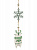 Новогоднее подвесное украшение Олень со снежинкой из МДФ 24x0,5x5,5см 82175 000000000001201796
