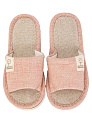 Тапочки домашние 36-37 женские открытые текстильные розовый полиэстер/ПВХ 000000000001228887